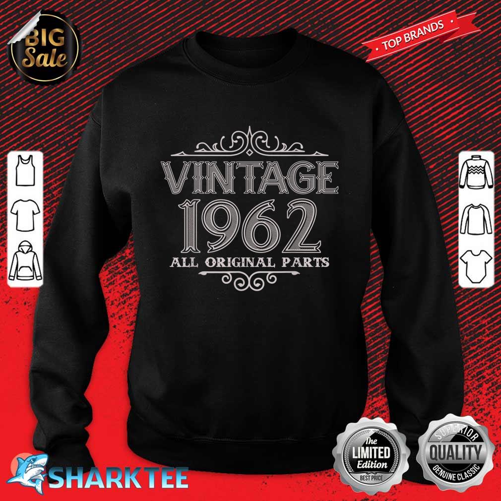 Vintage 1962 Funny 60 Years Old Girls Women 60th Birthday Sweatshirt 