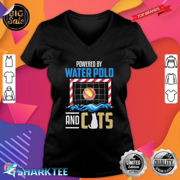 Water Polo Funny Cat Lover Sport Water Polo Player Premium V-neck