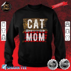 Womens Cat Mom Funny Graphic Novelty Mama Cat Lover Sweatshirt