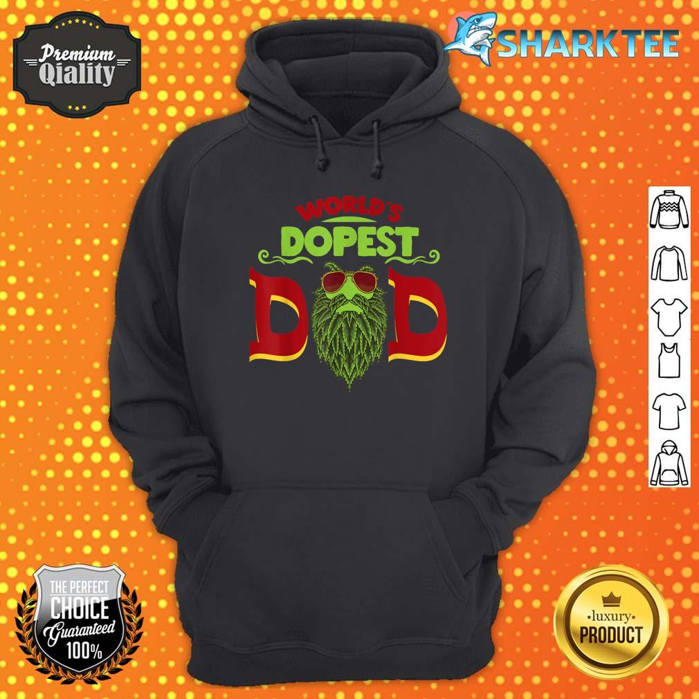 Worlds Dopest Dad Cannabis Fathers Day 420 Day Hoodie
