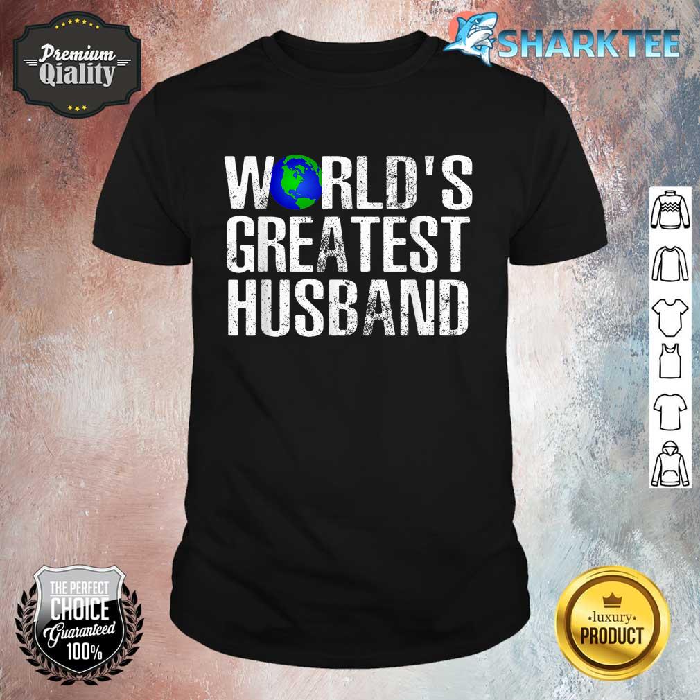 Worlds Greatest Husband For Cute Stepfather Fathers Day Shirt