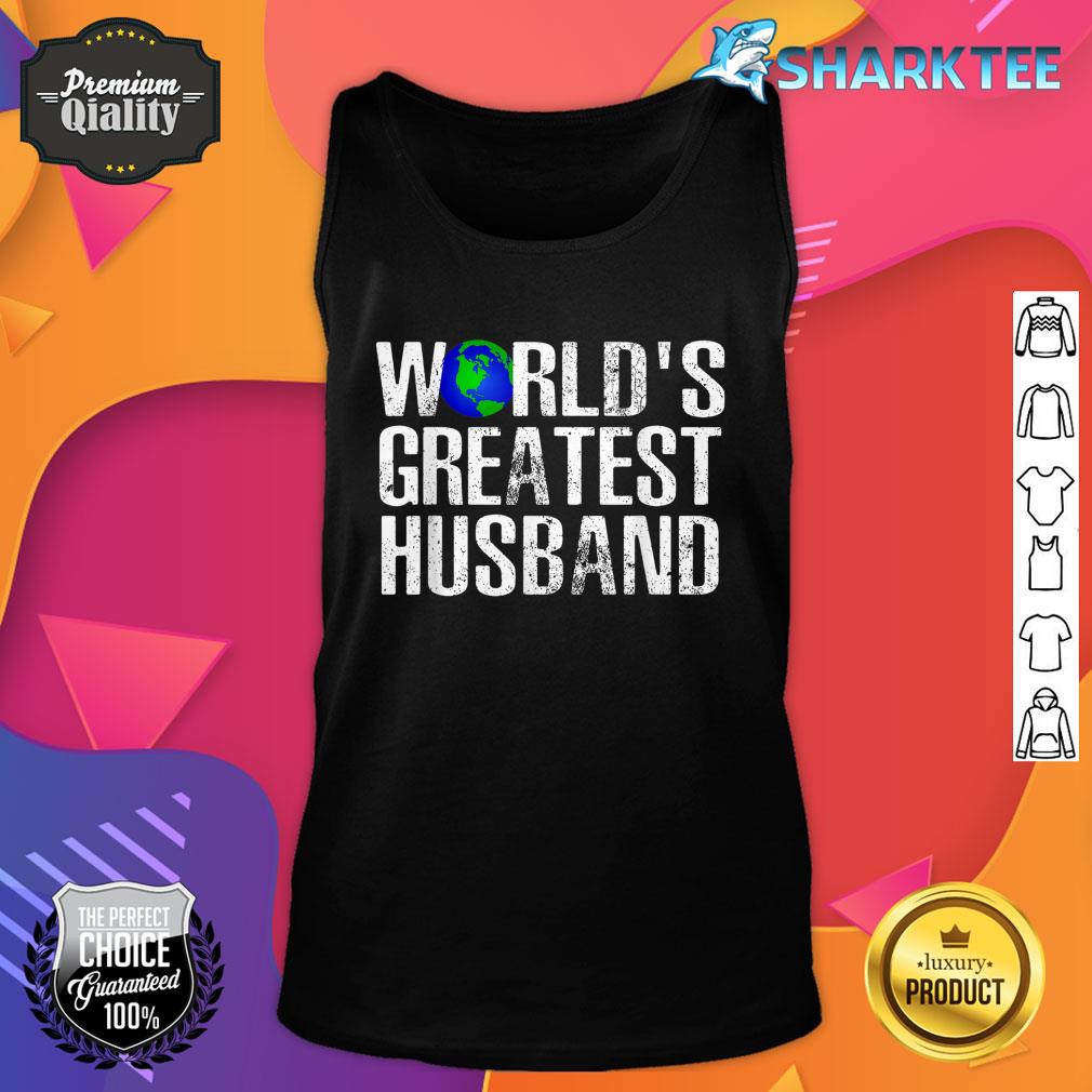 Worlds Greatest Husband For Cute Stepfather Fathers Day Tank Top