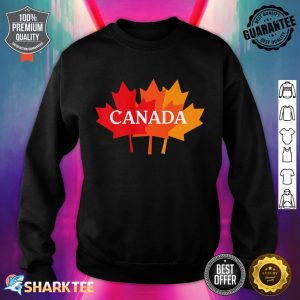 1st July Canada Day Funny Maple Leaf Canadian Flag Premium Sweatshirt