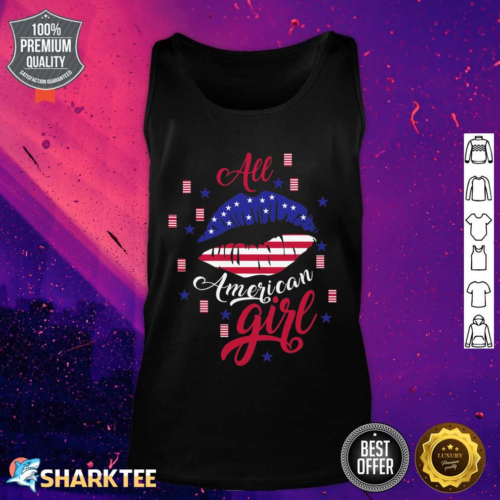 4th July America Independence Day Patriot USA Women Girl Tank Top