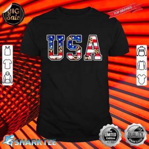 4th Of July USA Leopard America Independence Day Patriotic Shirt