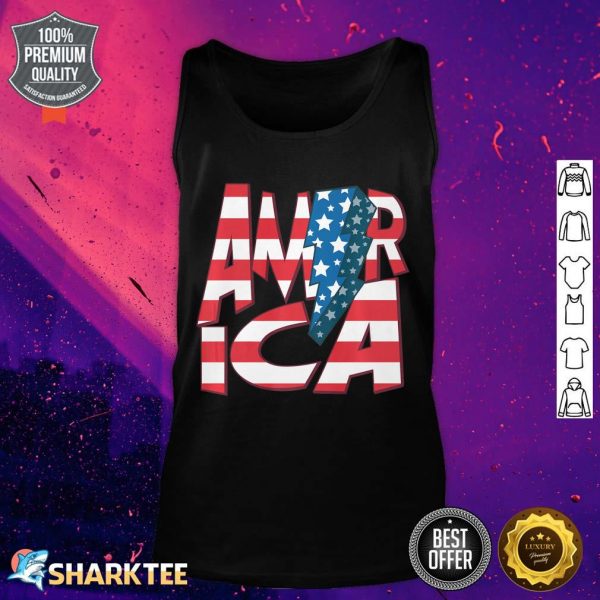 America USA Flag Patriotic Independence Day 4th Of July Premium Tank top