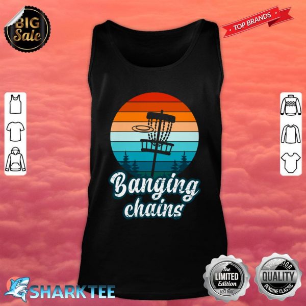 Banging Chains Disc Golf Frisbee Golf Tank Top