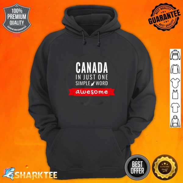 Canada Day statement Love Maple Leaf Awesome Souvenir Premium Hoodie