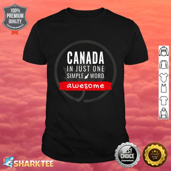 Canada Day statement Love Maple Leaf Awesome Souvenir Premium Shirt