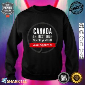 Canada Day statement Love Maple Leaf Awesome Souvenir Premium Sweatshirt