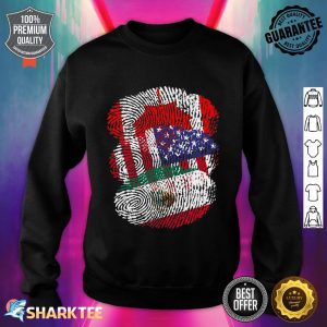 Canada Usa Mexico Fingers Print Patriotic Sweatshirt