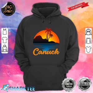 Canuck Vancouver Palm Tree Island Sunset Canada Hoodie