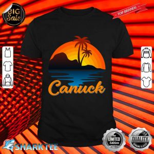 Canuck Vancouver Palm Tree Island Sunset Canada Shirt