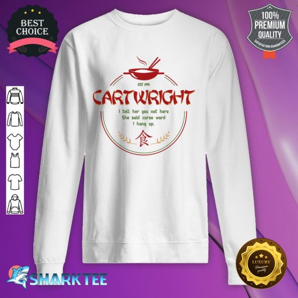 Cartwright From The Chinese Restaurant Episode Of The Seinfeldtv Show Sweatshirt