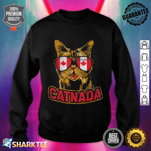 Catnada Canadian Cat Animal Canada Day Canada Sweatshirt