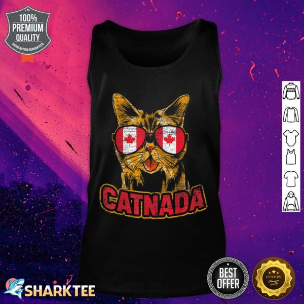 Catnada Canadian Cat Animal Canada Day Canada Tank Top