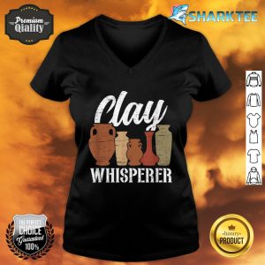 Clay Whisperer Pottery Pot Kiln Clay Pottery V-neck