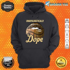 Cool Lips Melanin Leopard Unapologetically Dope Juneteenth Hoodie