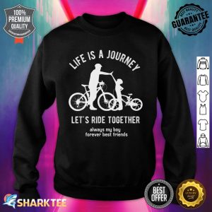 Cycling Dad and Son Shirt Bicycle Riding Father and Boy Gift Sweatshirt