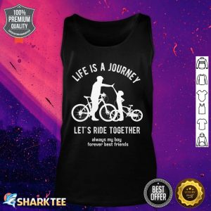 Cycling Dad and Son Shirt Bicycle Riding Father and Boy Gift Tank top