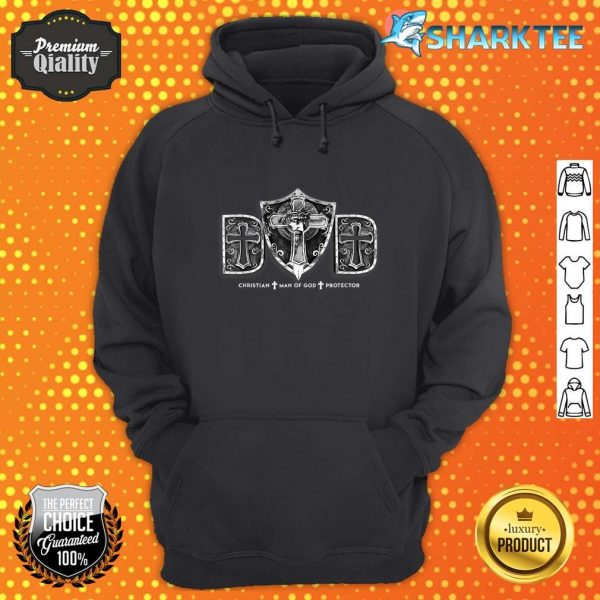 Dad Christian Man of God Protector Father's Day Proud Jesus Hoodie