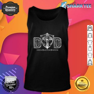 Dad Christian Man of God Protector Father's Day Proud Jesus Tank top