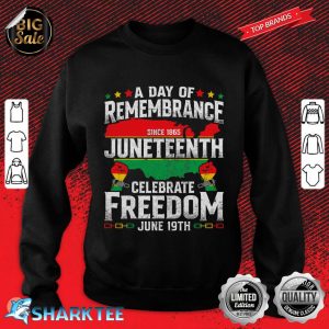 Remembrance Celebrate Freedom Juneteenth Black History Pride Sweatshirt