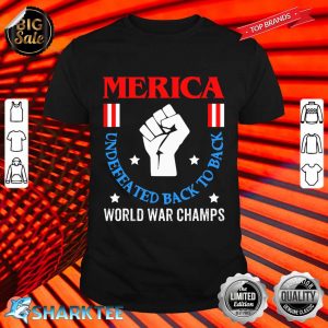 Funny America Undefeated Independence USA 4th July Shirt