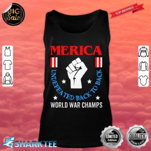 Funny America Undefeated Independence USA 4th July Tank top