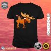 Funny Beaver With Moose Maple Leaf Canadian Flag Canada Day Shirt