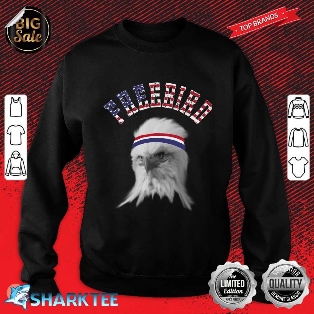 Funny Free Bird Merica Mullet Eagle Independence Day Sweatshirt