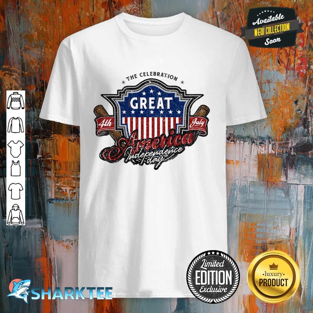 Great American Independence 4th Of July Memorial Flag Day Shirt