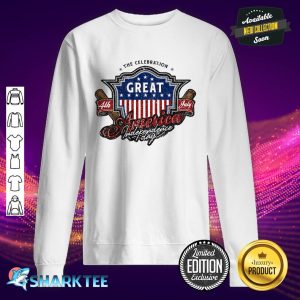 Great American Independence 4th Of July Memorial Flag Day Sweatshirt