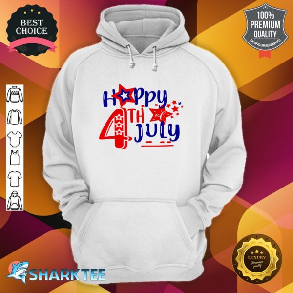 Happy 4th Of July American Independence Day Boys Girls Hoodie