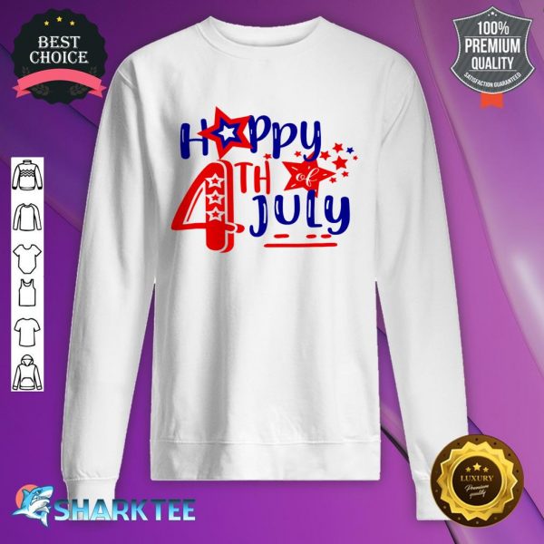 Happy 4th Of July American Independence Day Boys Girls Sweatshirt
