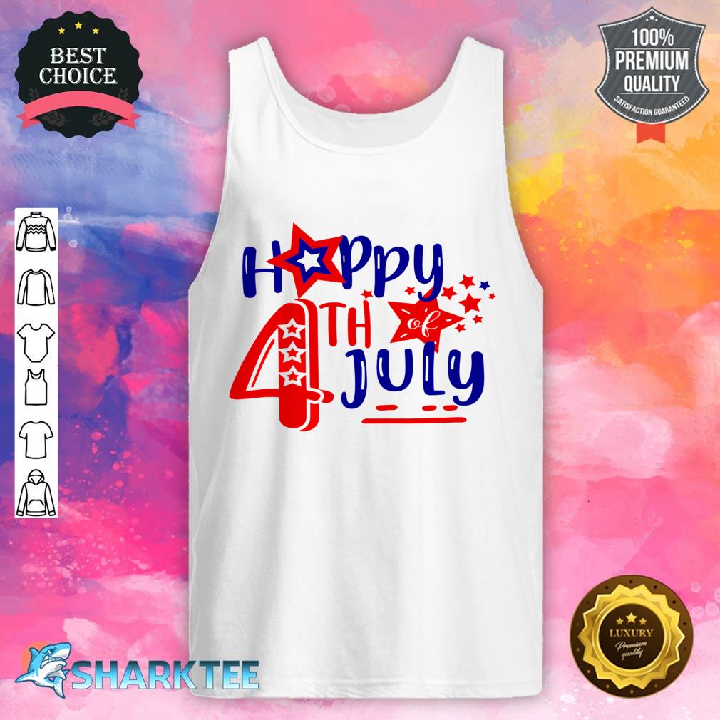 Happy 4th Of July American Independence Day Boys Girls Tank top
