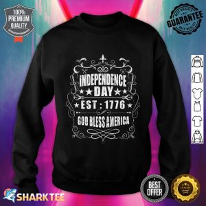 Independence Day 4th July 1776 God Bless America Premium Sweatshirt