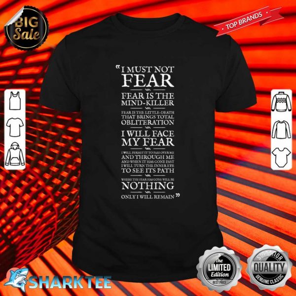 Litany Against Fear Shirt