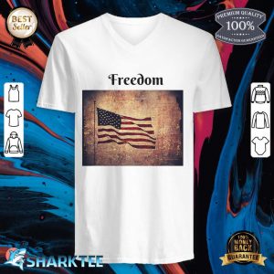 July 4th Freedom Independence Day V-neck