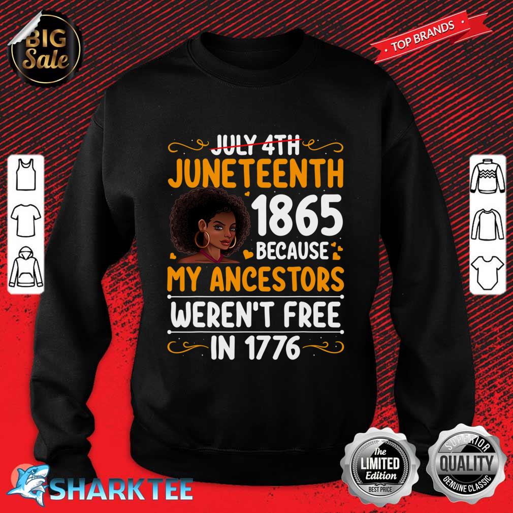 Juneteenth Ancestors 1865 Afro Girls Black History African Sweatshirt