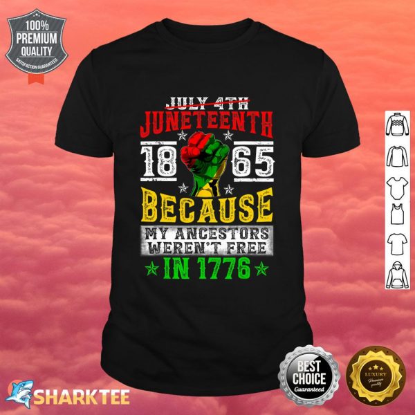 Juneteenth Black History Pride African American Freedom Shirt
