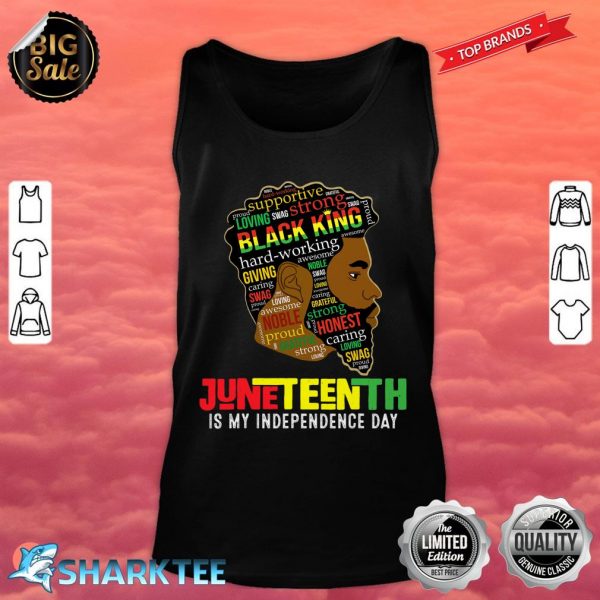 Juneteenth Is My Independence Day Black King Fathers Day Men Tank Top