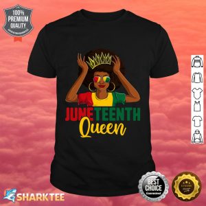 Juneteenth Women Afro Girl Juneteenth Black Queen Shirt