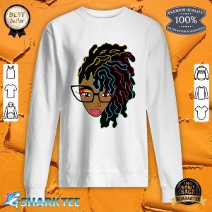 Loc'd Hair Girl African American Black Women Pride Sweatshirt