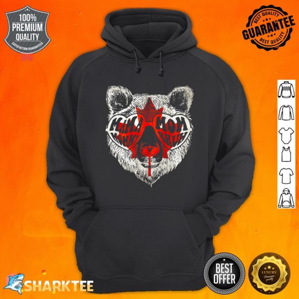 Mama Mommy Mom Bruh Canada Flag Canadian Bear Mothers Day Hoodie