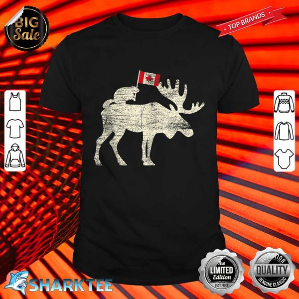 Maple Leaf Animal Canadian Flag Canada Shirt