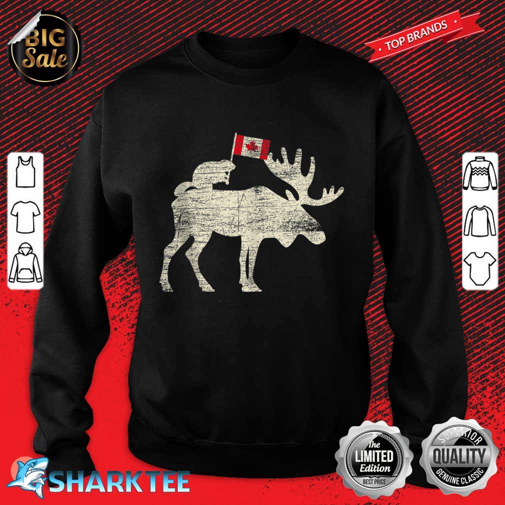 Maple Leaf Animal Canadian Flag Canada Sweatshirt