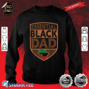 Mens Essential Black Dad African Father Sweatshirt