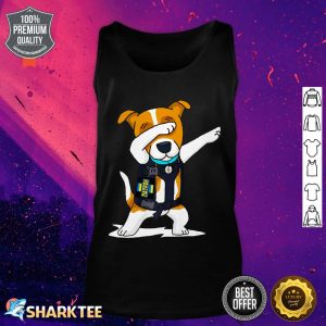 Ukraine Armed Forces Dabbing Dog Patron Jack Russell Terrier Premium Tank Top
