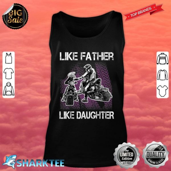 Snowmobile Like Father and Daughter Snowcross Snowmobiler Tank top